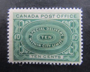 nystamps Canada Stamp # E1 Mint OG H $110       L24x258