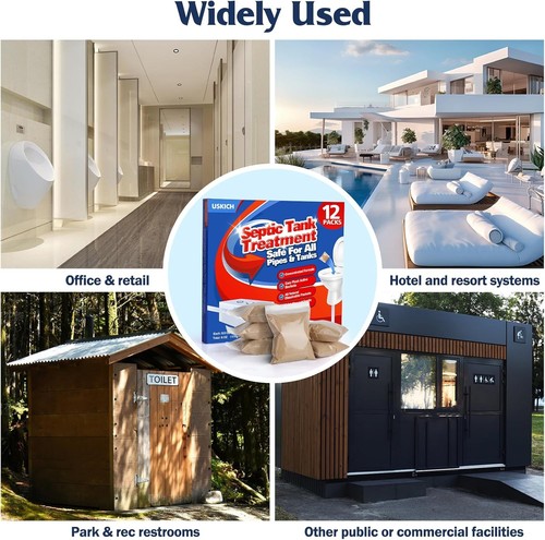 Septic Tank Treatment,1 Year Supply Septic Pods (12 Pcs),1 Flush per Month Septi - Bild 6 von 7