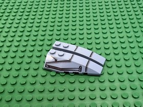 2x LEGO Sand Blue Wedge 6 x 2 LEFT & RIGHT SW Speeder Pattern 7103#41747 48pb003