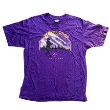 Vintage 1985 Halley's Comet Franklin Institute Hanes T-Shirt Purple XL USA Made