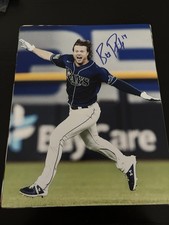 Rays Brett Phillips signed 8x10 Photo W/COA