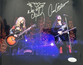 Ann Wilson Nancy Wilson Signed Heart 8x10 Music Photo AUTO JSA