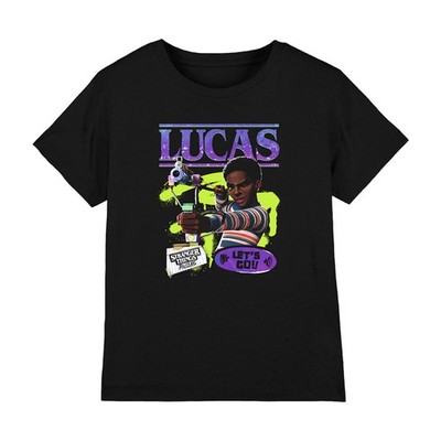 Stranger Things Tales From 85 Lucas Kinder T-Shirt 7-13 Jahre, schwarz