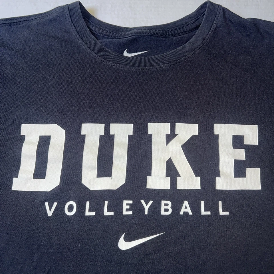 Camisa Atlética Nike Emitida por Equipo de Voleibol Duke Uni Blue Devils Mediana De Colección Rara Foto 2 de 4