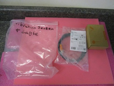 NEW! IFM VKV021 Real Time RMS Vibration Velocity Monitor Sensor & EVC001 Cable