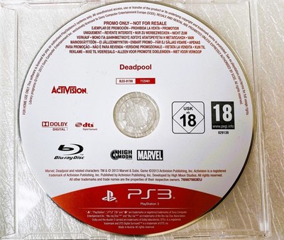 Deadpool PS3 PROMO Selten PlayStation 3 Deadpool Promo MARVEL (VOLLSTÄNDIGES SPIEL)