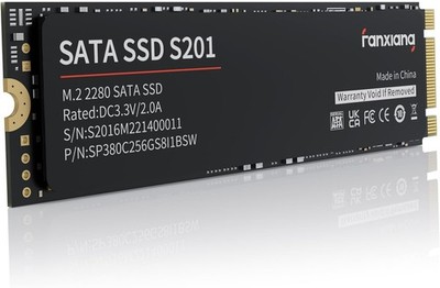 Interne M.2 SATA SSD 128GB, 550MB/s Lesen, 420MB/s Schreiben, SLC Cache, TLC ...