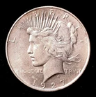 1927-D Peace Dollar, EF #2902
