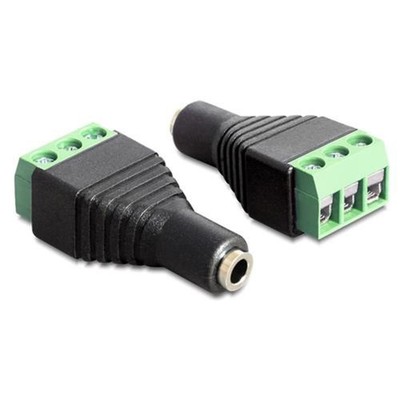 Delock Adapter Klinke Buchse 3,5 mm > Terminalblock 3 # 65455
