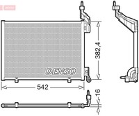 Kondensator Klimaanlage Denso DCN10048 FüR Ford Fiesta 6 CB1 CCN Van Tdci