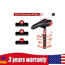 Universal Scooter Seat Cushion Aluminum Alloy Rod + Saddle Height Adjustable New