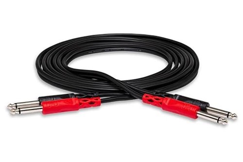 Hosa CPP-202 Dual 1/4 Inch TS to Dual 1/4 Inch TS Stereo  Assorted Sizes 