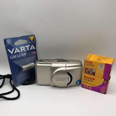Olympus MJU Zoom 115 35mm Film Camera | Tested | 2X Film | Free Ship - Working!