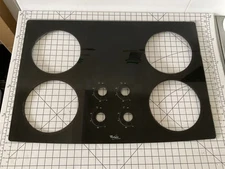 Whirlpool Oven Cooktop (Black) Part # 8286102 W11399418 Has Scratches 