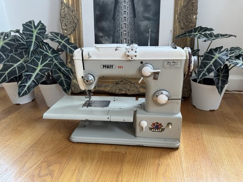 Máquina de coser vintage PFAFF 360, funciona bien, Alemania