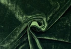 DESIGNER MOHAIR HEIRLOOM GREEN WOOL VELVET MULTIPURPOSE FABRIC BY YARD 55"WIDE