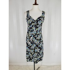 LOFT Women's Multicolor Sleeveless Sheath Dress Sz 2