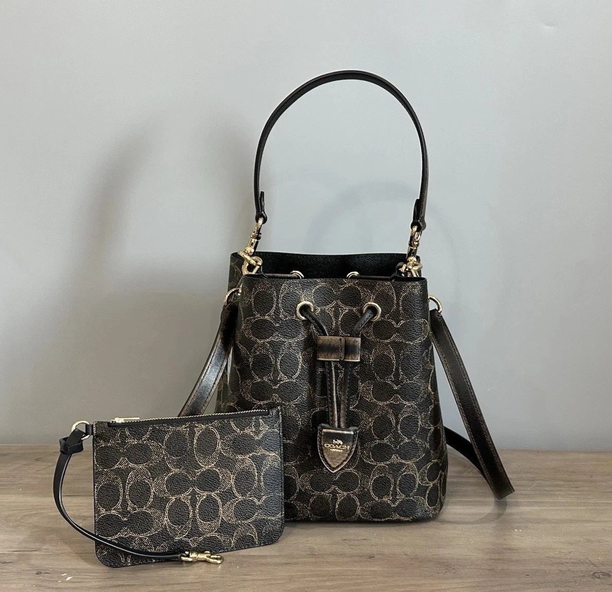 Coach Signature Bucket Bag for sale - eBay