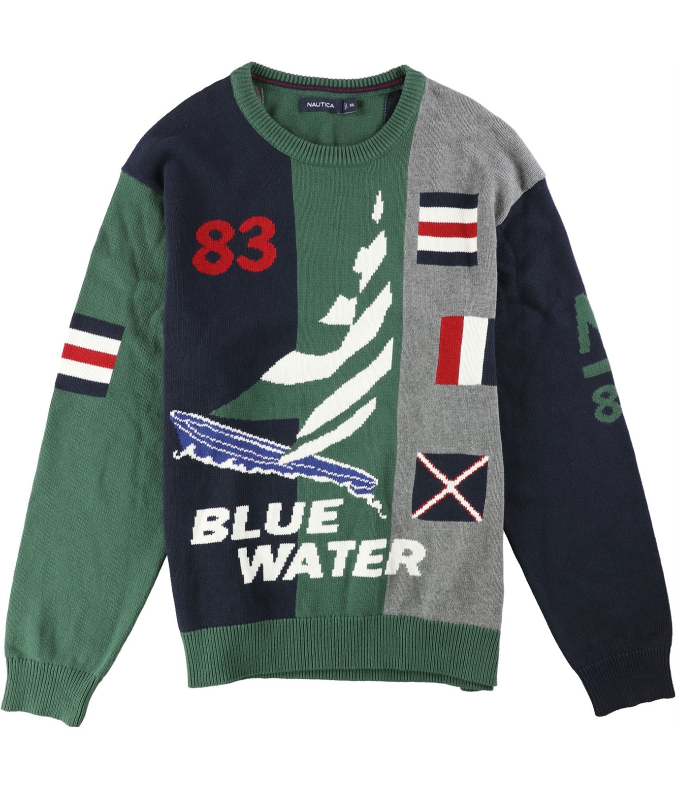 Nautica Mens Blue Water Pullover Sweater 12990₽