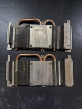 Lot of 2 x Copper + Aluminum heat sink 7.5" x 3" | 13.3 ounces