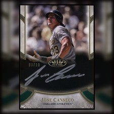 2021 Jose Canseco Topps Tier One Auto /10 Prime Performers Silver Ink