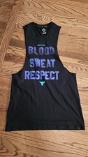 Under Armour Project Rock BSR Mens S 379841 Tank Top Muscle Shirt Black 