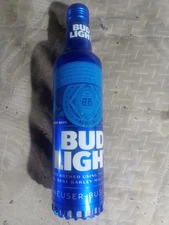 Bud Light Aluminum Bluetooth Bottle Speaker Blue Rechargable