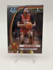 2024-25 Bowman Chrome U Derik Queen 1st Bowman Card #19 Maryland NO Pelicans