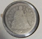 1856 Seated Liberty One Dime 10C US Coin Circulated Uncertified