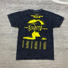 Twenty One Pilots Bandito Tour Shirt Small Black Yellow 2019 Y2K Rock Acid 21