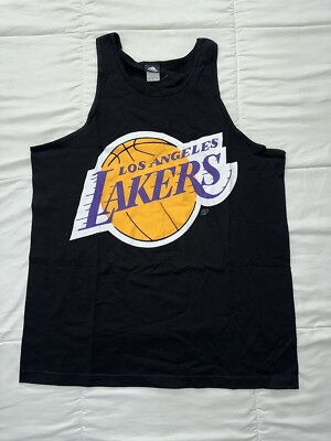  *RARE*NEW! Mithcell & Ness NBA Los Angeles Lakers Black Muscle Shirt - NWT
