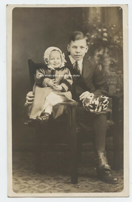Harold, Bertha May BRYAN? -  Great Looking kids  pc  RPPC