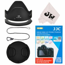 5in1 Lens Hood + Lens cap + Screen Protector for Canon Powershot SX70 HS SX60 HS