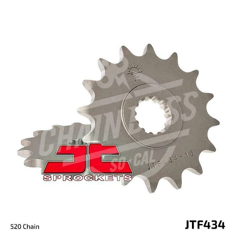 JT Sprockets 520 Front Sprocket Steel 16 Teeth Natural JTF434.16 - Image 1 of 1
