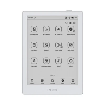 BOOX GO 6 White | 6 inch Black&White ink Ereader | Android 11 32G | in Canada