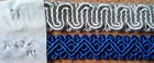 <!--F#f_0-->Vintage Scroll Gimp {Sample Card} braid trim for upholstery costume furnishings<!--F/-->
