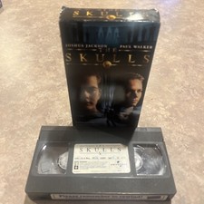 The Skulls VHS Big Box Ex Rental ~ Paul Walker, Joshua Jackson ***TESTED***
