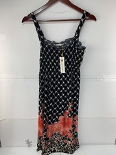 OB Fashion Womens XL Sleeveless summer dress Flower Pattern Dress