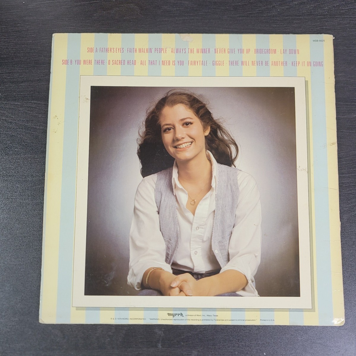 Amy Grant Vinyl Record With Original Cover 1979 My Father's Eyes