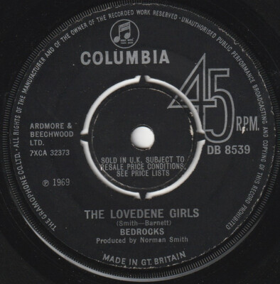 The Bedrocks - The Lovedene Girls (7'', Single, Pus)