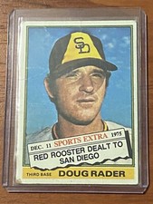 1976 Topps Baseball - Traded #44T Doug Rader San Diego Padres