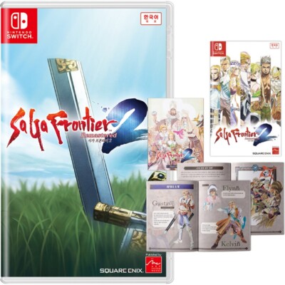 Switch SaGa Frontier 2 Remastered & Manual Book Korean Version