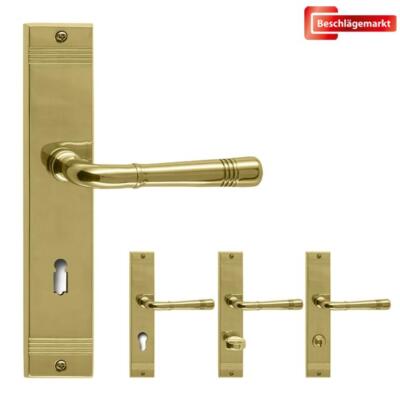 Ghidini R716 Berlin M1 Messing BB/PZ/WC Griff Türdrücker Langschild Beschlag