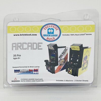 Brick Loot Exclusive LEGO Pixel Man (Pac-Man) Arcade Game Figure 100% Lego