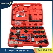 33pcs Radiator Pressure Tester Coolant Purge Refill Vacuum Cooling System Kit