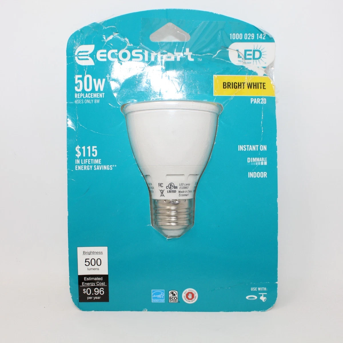ECOSmart Bright White LED 50W Flood Light Bulb NEW in Package 500