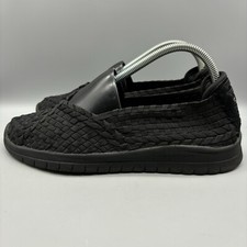 Bobs Flats Women s Size 9 Black Woven Weave S...