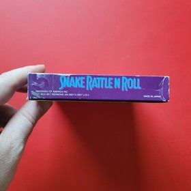 Snake Rattle n Roll Nintendo NES Game Box Manual Cleaned Tested Vintage 8 Bit