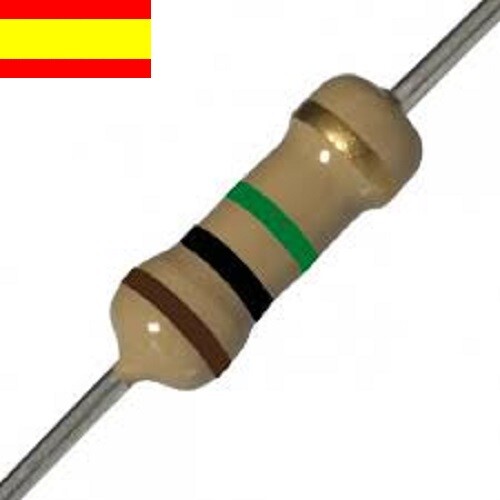 Resistencia 1M 1/2W (marronnegroverdeoro) Tamaño 8X4mm eBay
