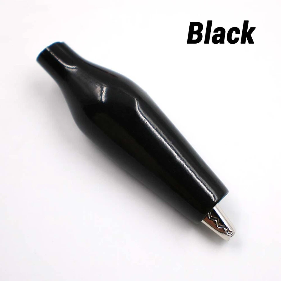 Electrical Test Clamps Metal Alligator Clips with Red & Black Handle Bulk - Image 3 of 4